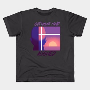 Mind Aligned - pastel sunrise Kids T-Shirt